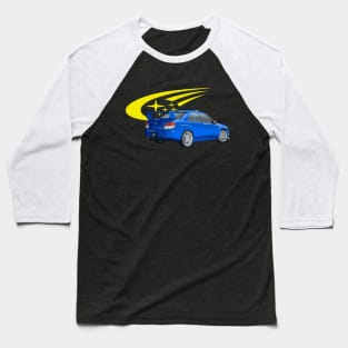 WRC WORLD RALLY BLUE STI Baseball T-Shirt